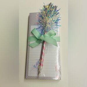 New Lady Jayne Lined Notepad Pen Nutcrackers  Green Ribbon